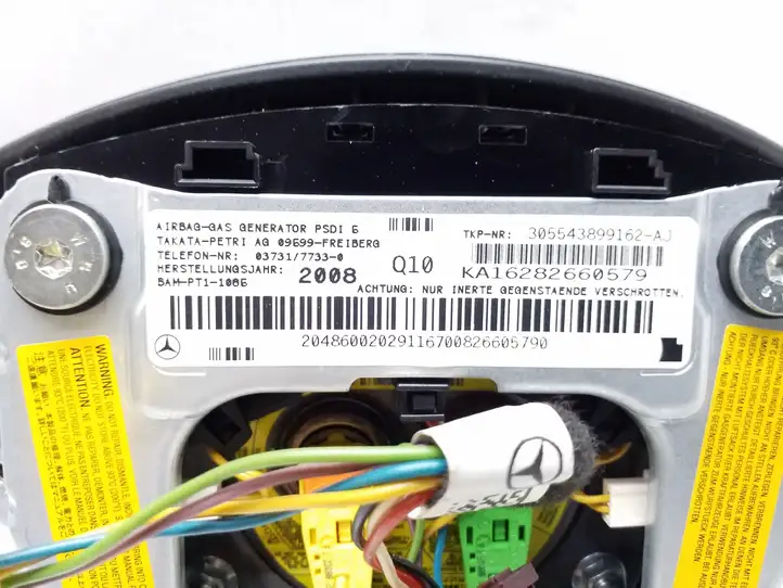 Mercedes-Benz C W204 (2007 - 2014) 2048600202 Подушка безопасности руля — фото 7
