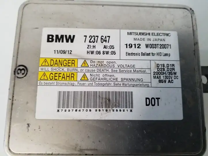 BMW 3 E90 E91 (2005 - 2012) 7237647 Блок розжига ксенона — фото 4
