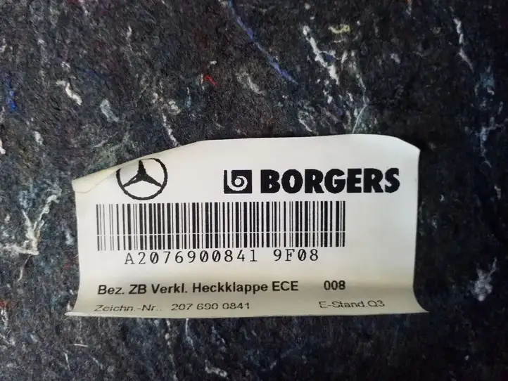 Mercedes-Benz E C207 W207 (2009 - 2017) A2076900841 Прочая отделка багажника — фото 4