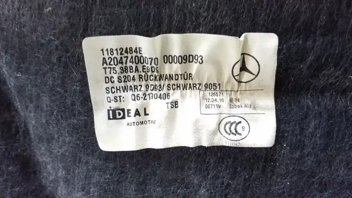 Mercedes-Benz C W204 (2007 - 2014) A2047400070 Основной отделочный щит — фото 3