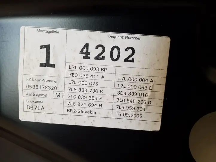 Volkswagen Touareg I (2002 - 2010) 993465108 Рамка дверного стекла задней двери — фото 5