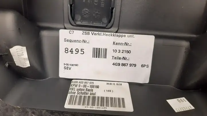 Audi A6 C7 (2011 - 2014) 4G9867979 Обшивка багажника — фото 8