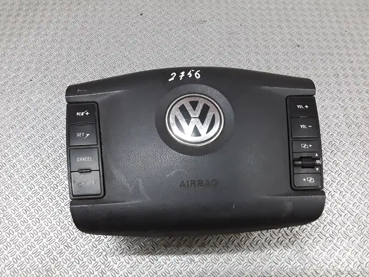 Volkswagen Touareg I (2002 - 2010) 7L6880201DA Подушка безопасности руля — фото 1