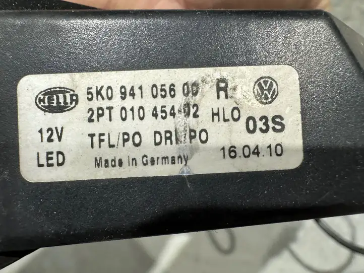 Volkswagen Golf VI (2009 - 2013) 5K094105600 Повторитель поворота в переднем бампере — фото 5