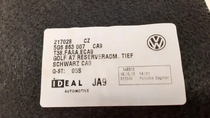 Volkswagen Golf VII (2013 - 2019) 5G6863007C Пол багажника — фото 5
