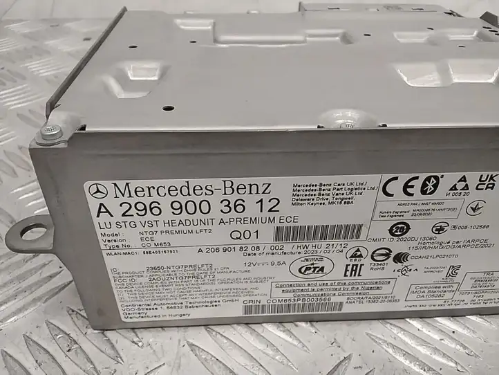 Mercedes-Benz EQE v295 (2022 - ) A2969003612 Магнитола / мультимедийная система — фото 3