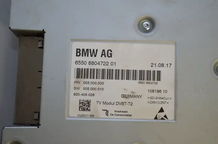 BMW 5 F10 F11 (2009 - 2016) 8804722 Модуль управления видео — фото 4