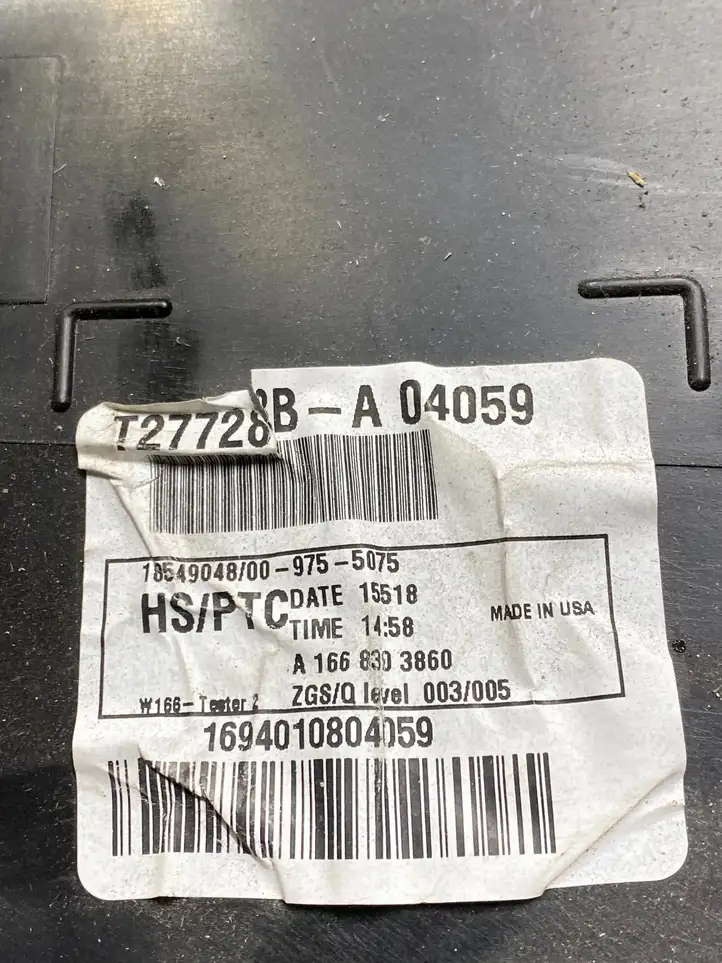 Mercedes-Benz GLE W166/C292   A1668303860 Блок управления кондиционера воздуха / климата/ печки (в салоне)