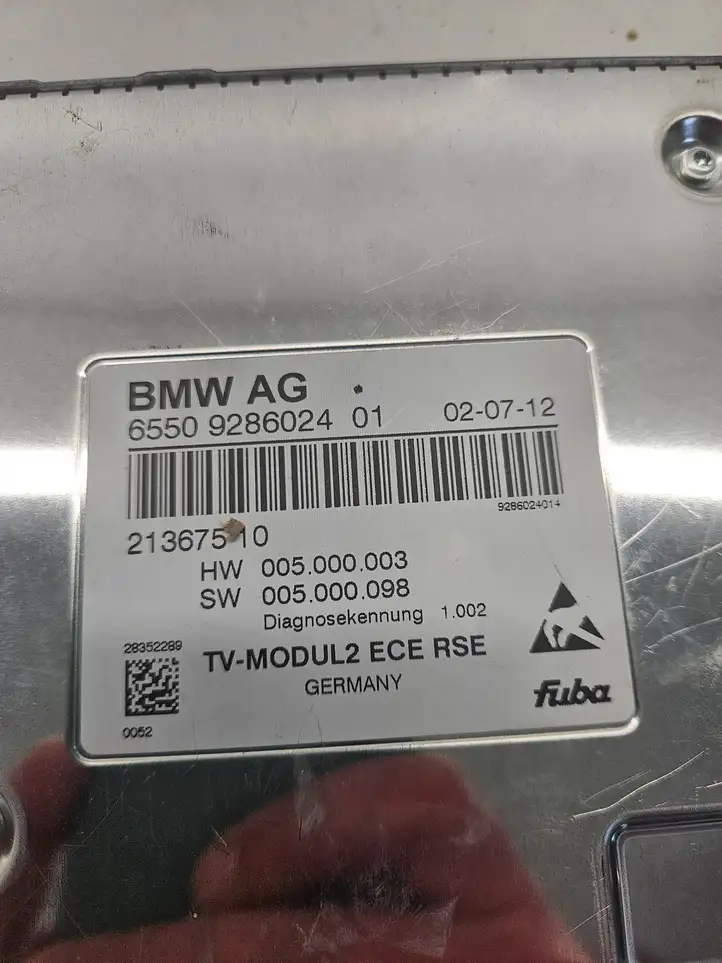 BMW 7 F01 (2008 - 2016) 9286024 Модуль управления видео — фото 7