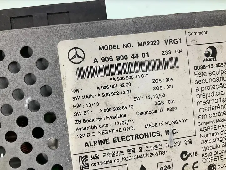 Mercedes-Benz Sprinter W906 (2006 - 2018) A9069004401 Магнитола / мультимедийная система — фото 4