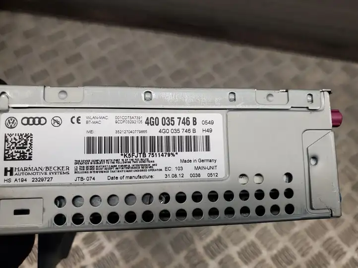 Audi A6 C7 (2011 - 2014) 4G0035746B Магнитола / мультимедийная система — фото 3