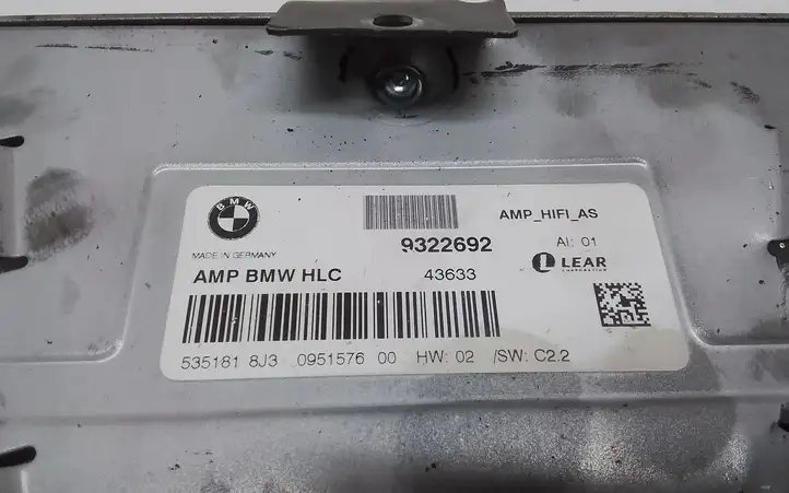 BMW (2013 - 2017) 9322692 Усилитель звука — фото 4