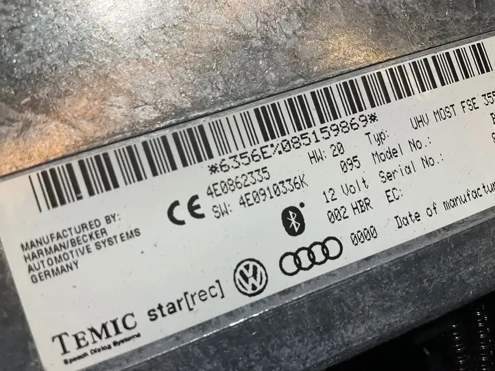 Audi A5 8T 8F (2007 - 2011) 4E0862335 Bluetooth модуль — фото 3