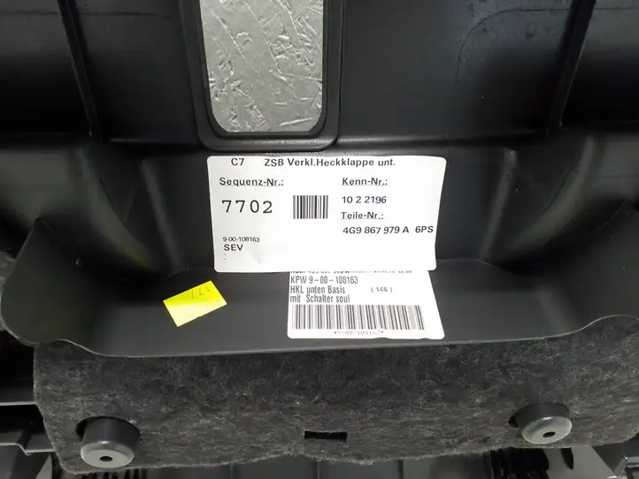 Audi A6 C7 (2011 - 2014) 4G9867979A Обшивка багажника — фото 9