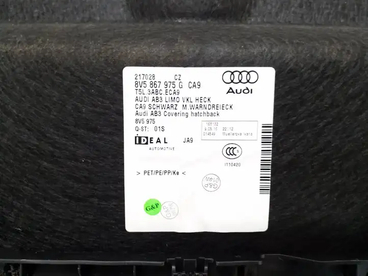 Audi A3/S3 8V (2012 - 2016) 8V5867975G Обшивка багажника — фото 8