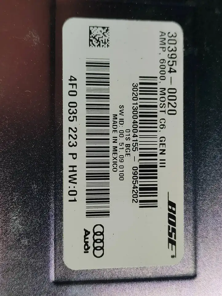 Audi A6 S6 C6 4F (2008 - 2011) 4F0035223P Усилитель звука — фото 4