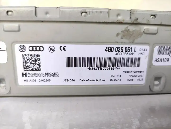 Audi Q7 4L (2009 - 2015) 4G0035061L Магнитола / мультимедийная система — фото 4