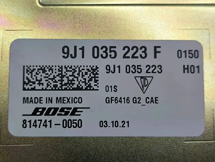 Porsche Taycan 9J1 (2019 - ) 9J1035223F Усилитель звука — фото 9