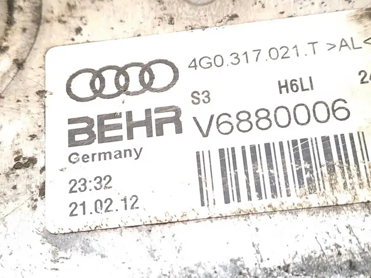 Audi A6 C7 (2011 - 2014) 4G0317021T Радиатор охлаждения масла трансмиссии — фото 3