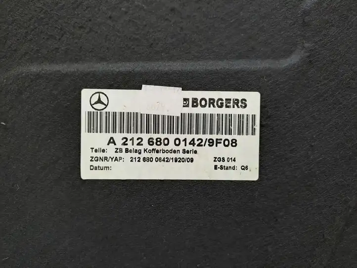 Mercedes-Benz E W212 (2009 - 2016) A2126800142 Коврик багажника — фото 3