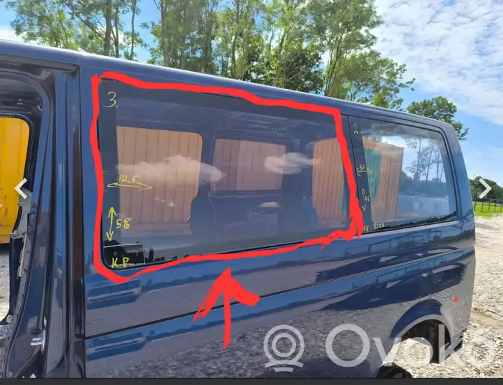 Volkswagen Transporter - Caravelle T5 (2003 - 2009) 43R000015 Боковое стекло в середине кузова — фото 1