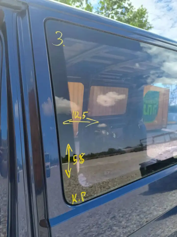Volkswagen Transporter - Caravelle T5 (2003 - 2009) 43R000015 Боковое стекло в середине кузова — фото 6