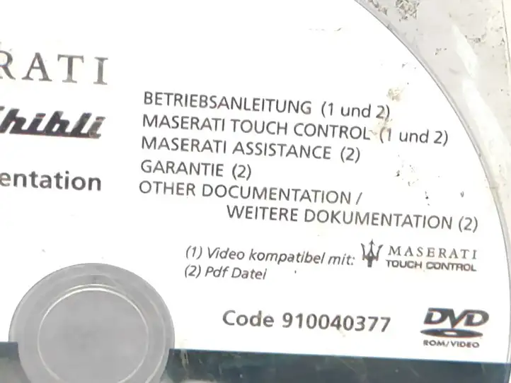 Maserati Ghibli (2013 - 2017) 910040377 Руководство пользователя — фото 5