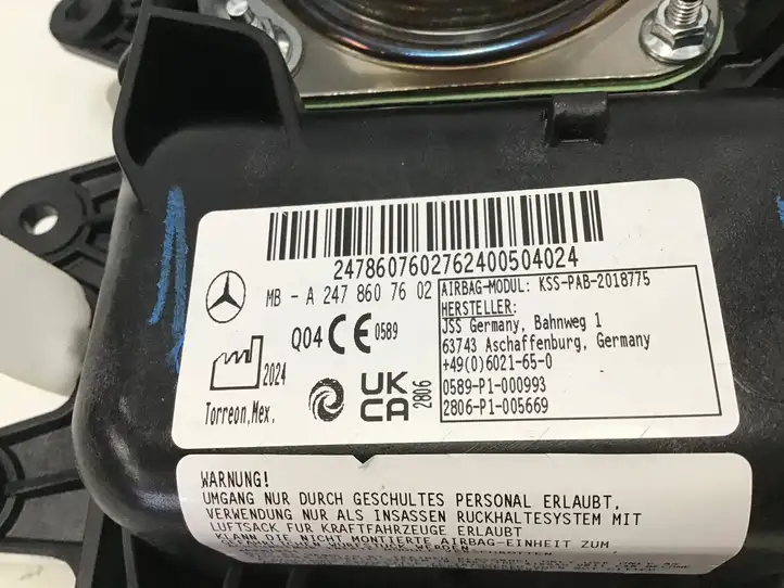 Mercedes-Benz GLB X247 (2018 - ) A2478607602 Подушка безопасности пассажира — фото 4