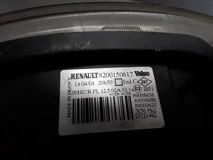 Renault Kangoo I (2003 - 2008) 8200150617 Передняя фара — фото 2