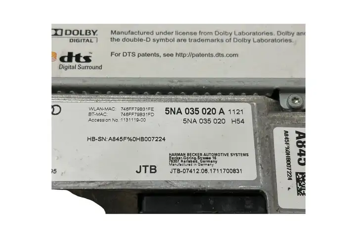 Volkswagen Tiguan (2007 - 2011) 5NA035020A Блок навигации GPS — фото 9