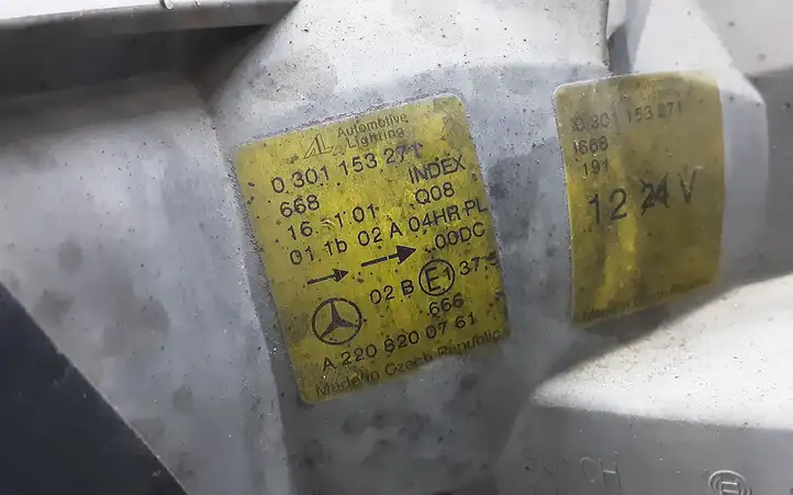 Mercedes-Benz S W220 (1998 - 2006) A2208200761 Передняя фара — фото 3