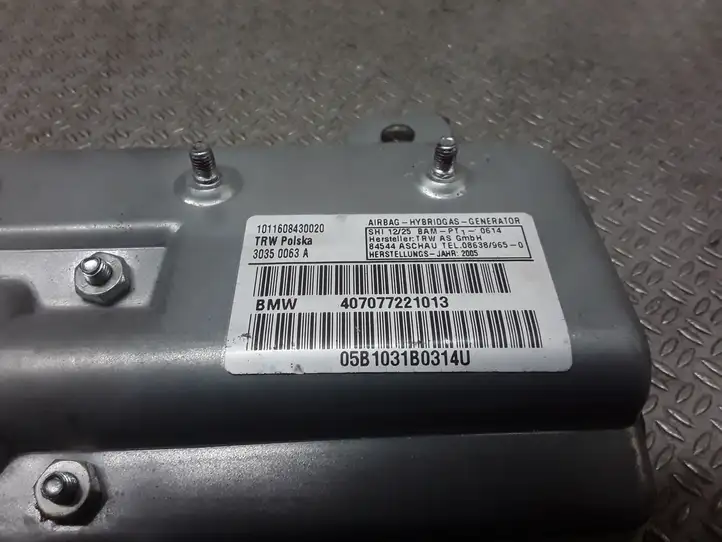 BMW 7 E65 E66 (2001 - 2008) 407077221013 Подушка безопасности задней двери — фото 2
