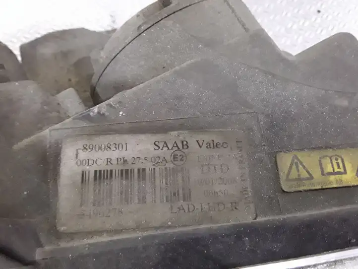 Saab 9-5 (1998 - 2005) 89008301 Передняя фара — фото 2
