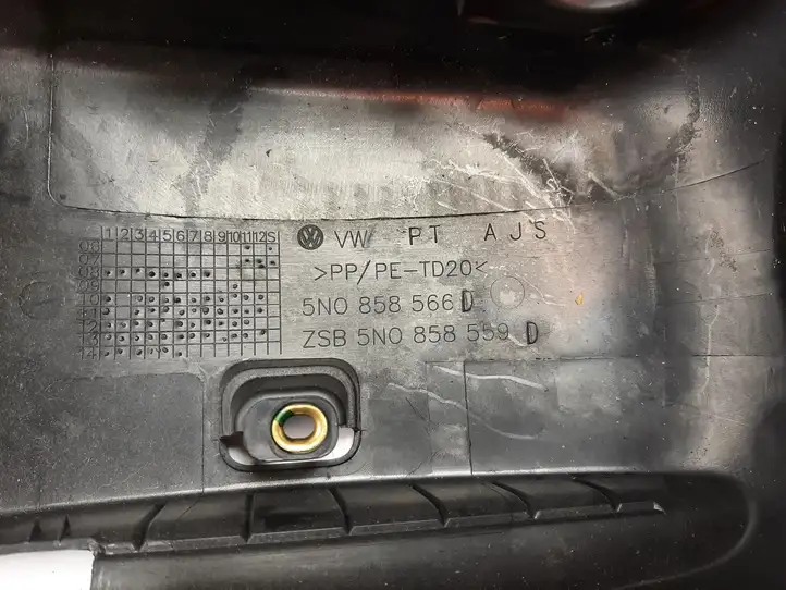 Volkswagen Sharan (2010 - 2015) 5N0858566D Обшивка рулевой колонки — фото 5