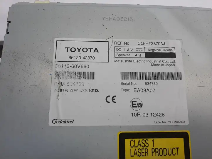 Toyota RAV 4 (XA30) (2006 - 2016) 8612042370 Магнитола / мультимедийная система — фото 5