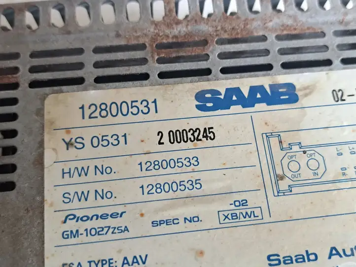 Saab 9-3 Ver2 (2003 - 2007) 12800531 Усилитель звука — фото 2