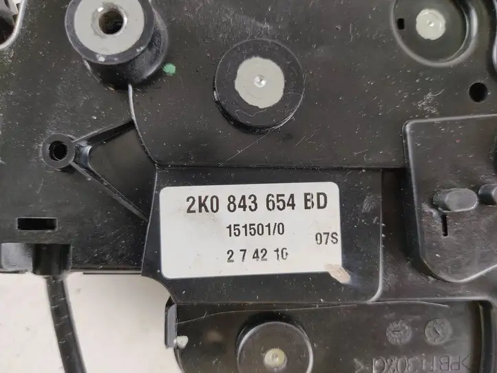 Volkswagen Caddy (2015 - 2020) 2K0843654BD Замок раздвижной двери — фото 3