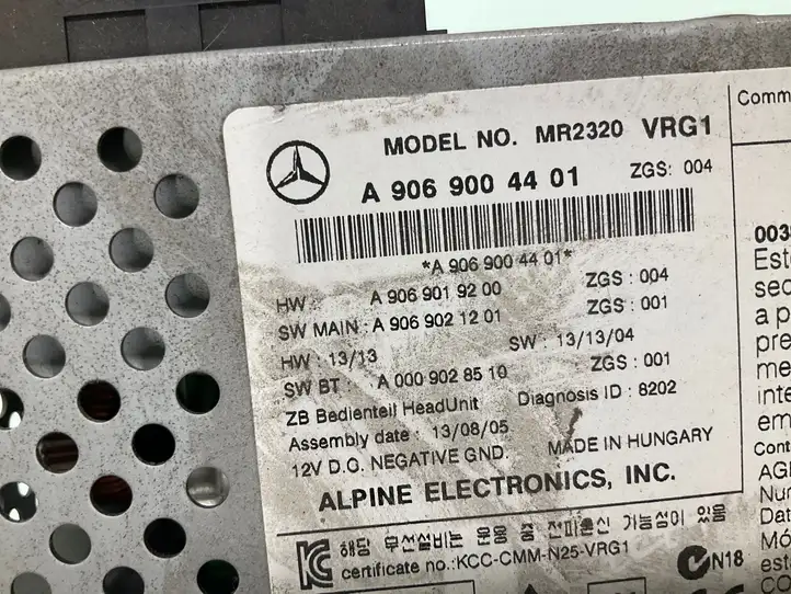 Mercedes-Benz Sprinter W906 (2006 - 2018) A9069004401 Магнитола / мультимедийная система — фото 4