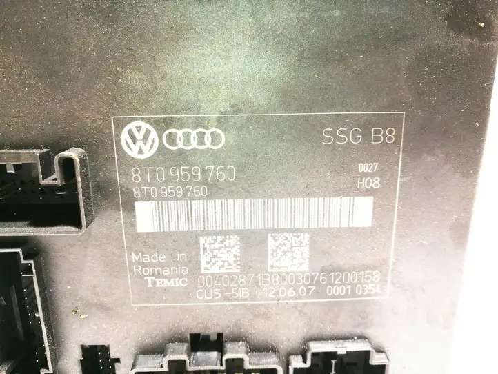 Audi A5 8T 8F (2007 - 2011) 8T0959760 Блок управления сиденьем — фото 3