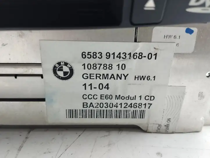 BMW 5 E60 E61 (2004 - 2010) 9143168 Магнитола / мультимедийная система — фото 9