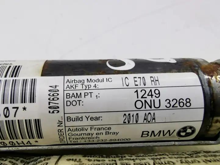 BMW X5 E70 (2006 - 2013) 7141508 Боковая подушка безопасности шторка — фото 6