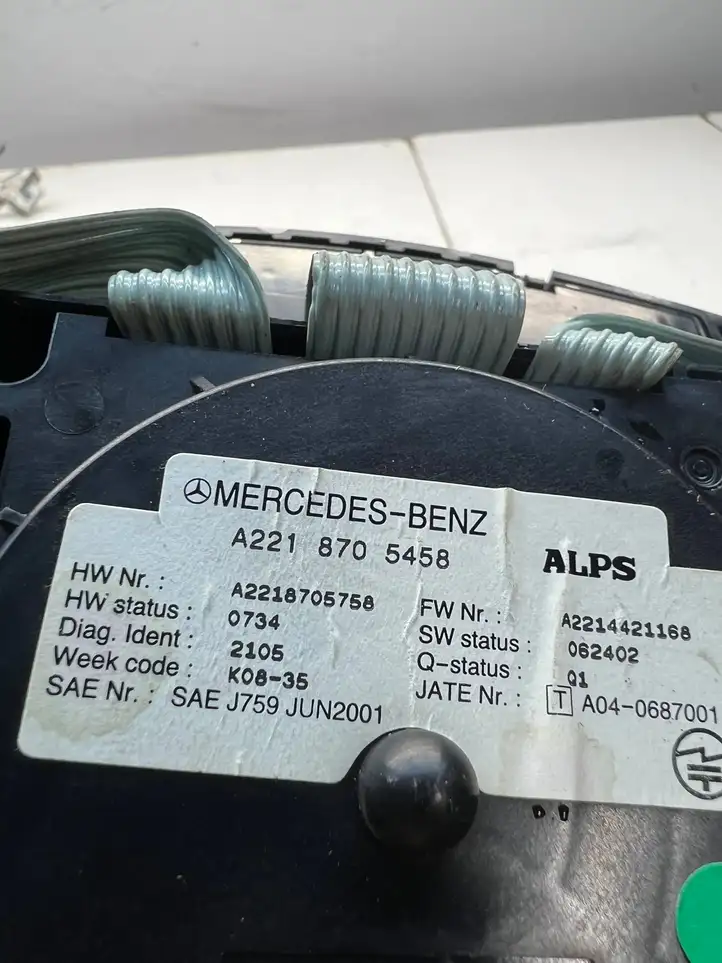 Mercedes-Benz S W221 (2005 - 2013) A2218705458 Включатель (включатели) управления бортового компьютера — фото 3