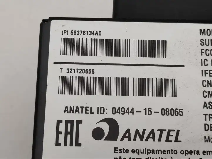 Chrysler Pacifica (2016 - ) 68376134AC Модуль управления видео — фото 3
