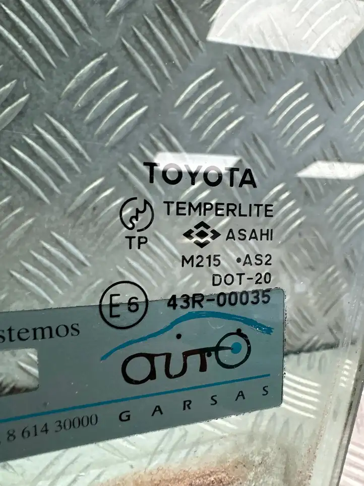 Toyota Avensis T250 (2006 - 2009) 43R00035 Стекло передней двери — фото 2