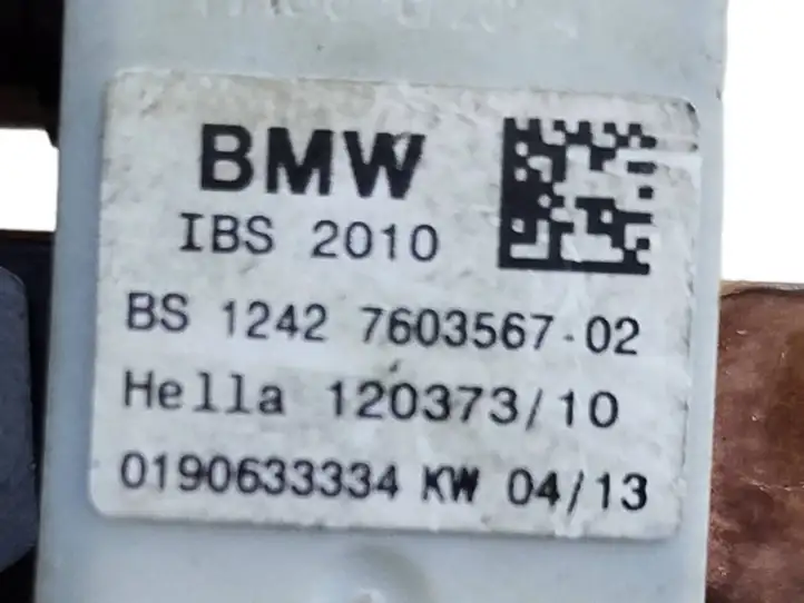 BMW X5 E70 (2006 - 2013) 7603567 Минусовой провод аккумулятора — фото 3