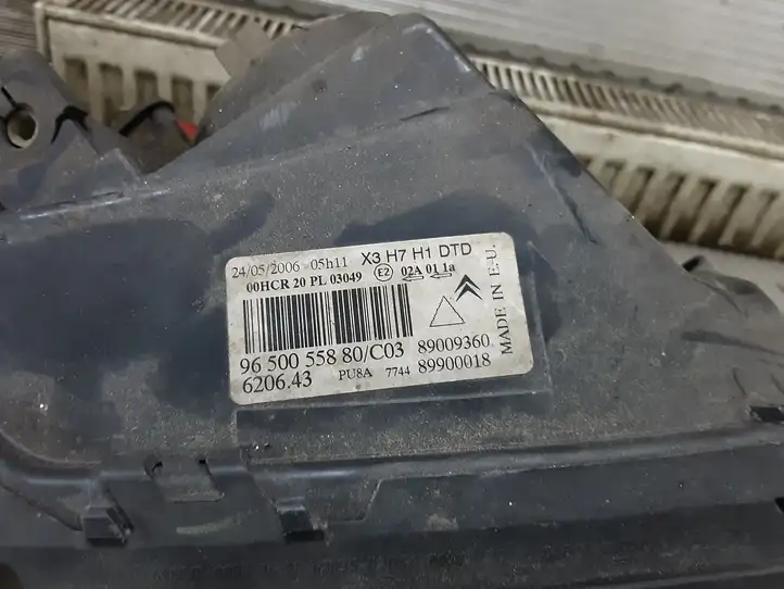 Citroen C5 (2004 - 2008) 9650055880 Передняя фара — фото 2
