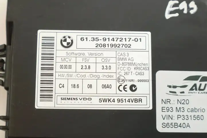 BMW 3 E92 E93 (2005 - 2014) 7841981 Комплект системы зажигания — фото 6