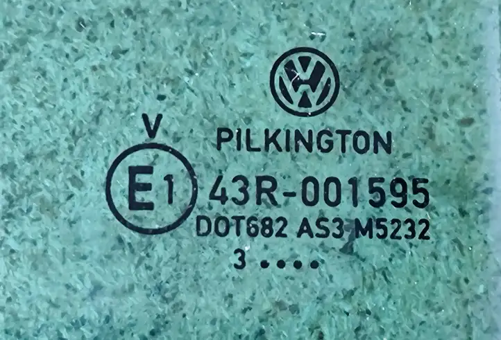Volkswagen Touran I (2003 - 2010) 43R001595 Стекло задней двери — фото 2