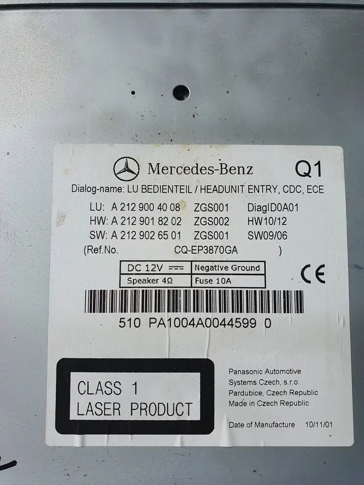 Mercedes-Benz E C207 W207 (2009 - 2017) A2129004008 Магнитола / мультимедийная система — фото 5