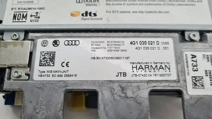 Audi A6 C7 (2014 - 2018) 4G1035021D Магнитола / мультимедийная система — фото 5